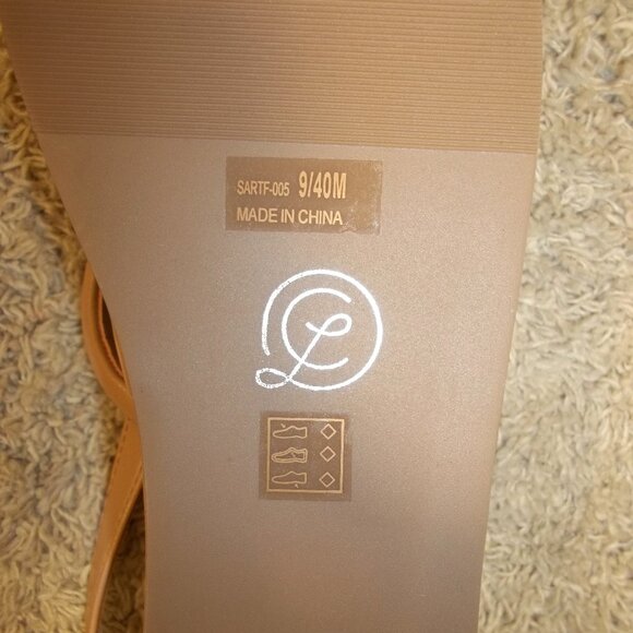 Chinese Laundry Los Angeles Womens Sandals Size 9/40M Ankle Strap Tan NWT NWOB - Picture 5 of 5